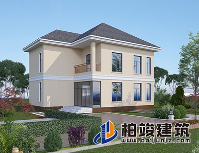 這是一種非常適合農(nóng)村自建的別墅設(shè)計(jì)，造價便宜，經(jīng)濟(jì)實(shí)惠。