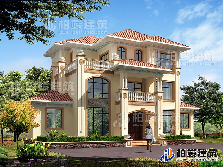 郴州小賣部老板自建別墅設(shè)計圖紙及效果圖大全，全村的豪華別墅。