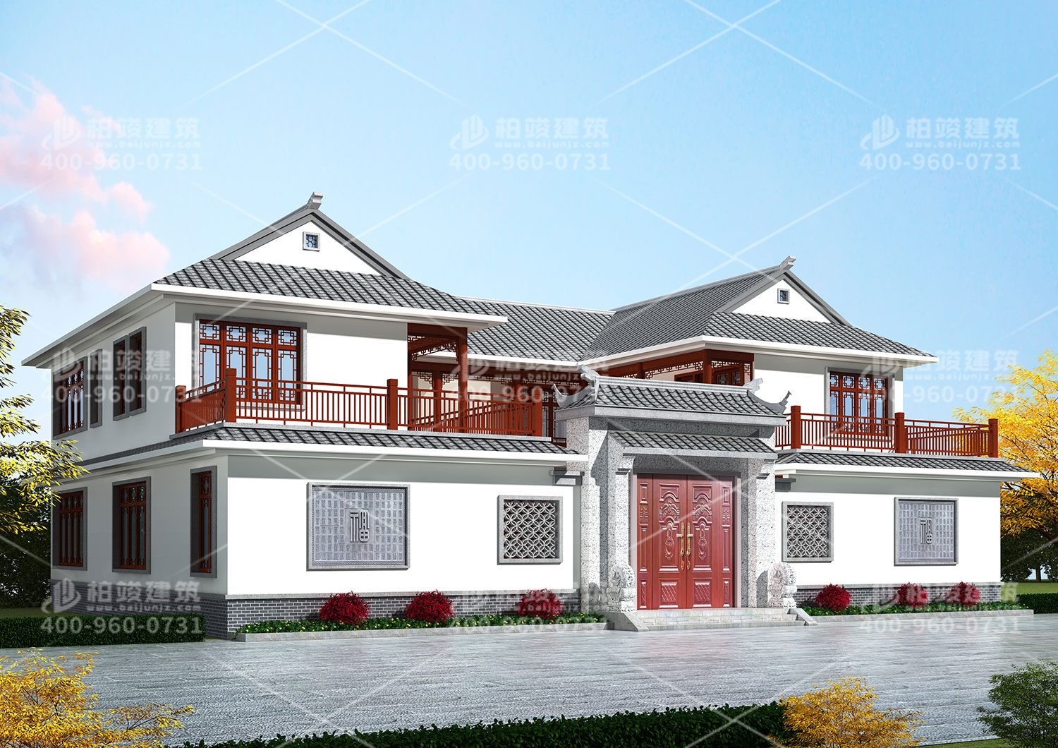 安鄉(xiāng)梅總定制四合院別墅設(shè)計圖。