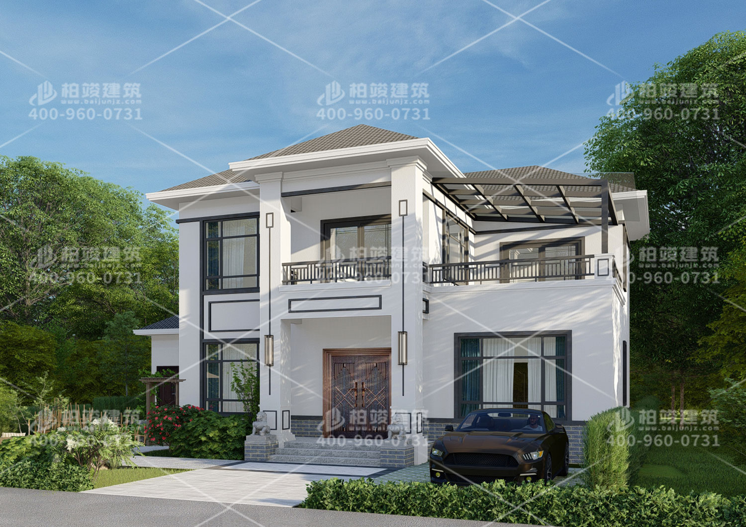 新農(nóng)村別墅設(shè)計(jì)圖一層，歐式風(fēng)格。