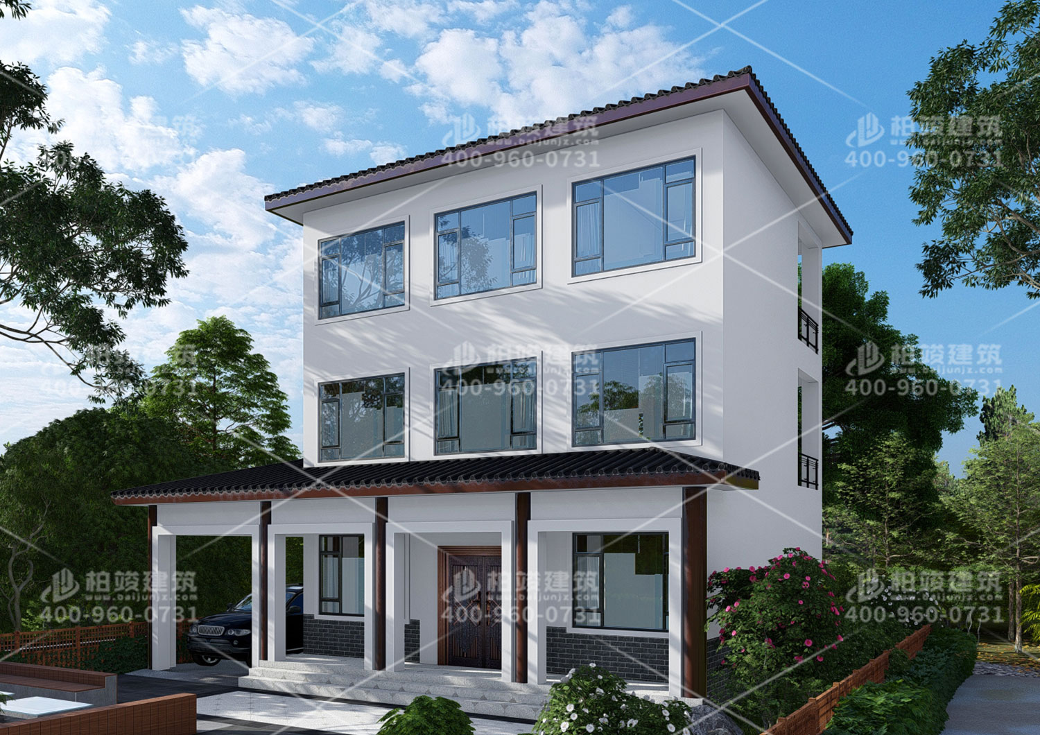 農(nóng)村二層小別墅設(shè)計(jì)圖，實(shí)用就選二層別墅。